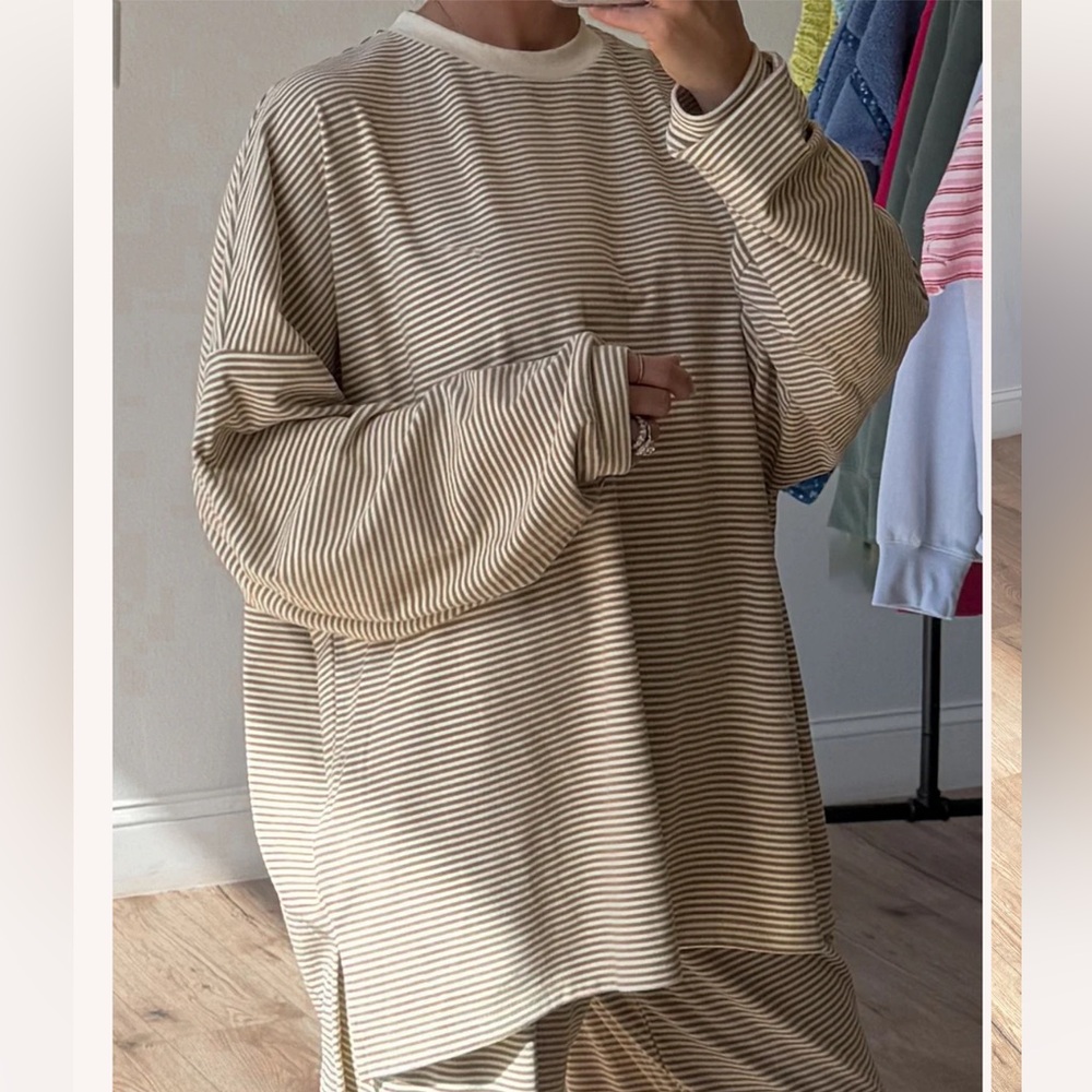 Knit lounge pullover